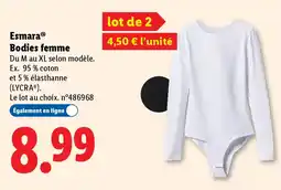 Lidl ESMARA Bodies femme offre