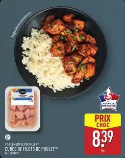 ALDI St-clément le volailler cubes de filets de poulet offre
