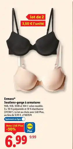 Lidl ESMARA Soutiens-gorge à armatures offre