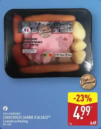 ALDI Pays gourmand choucroute garnie d'alsace offre