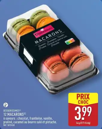 ALDI Desserissimes 12 macarons offre