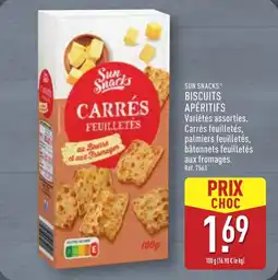 ALDI Sun snacks biscuits apéritifs offre