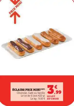 U Express PRIX MINI Éclairs offre