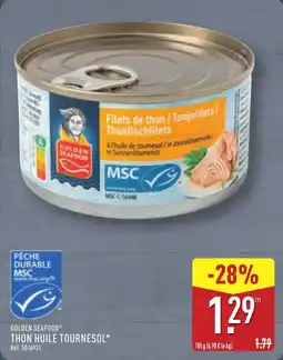 ALDI Golden seafood thon huile tournesol offre