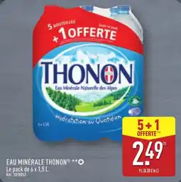 ALDI Eau minérale thonon offre