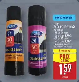 ALDI Folia sacs poubelle offre