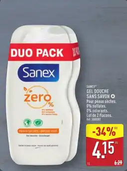 ALDI Sanex gel douche sans savon offre