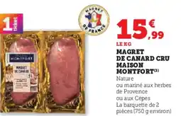 U Express MONTFORT Magret de canard cru maison offre