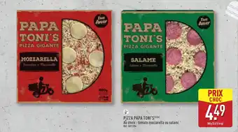 ALDI Pizza papa toni's offre