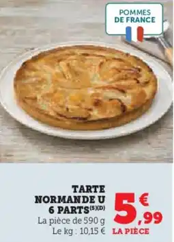 U Express Tarte normande 6 parts offre