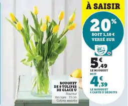 U Express Bouquet de 9 tulipes de glace u offre