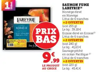 U Express LABEYRIE Saumon fume offre