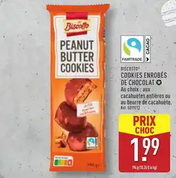 ALDI Biscotto cookies enrobés de chocolat offre