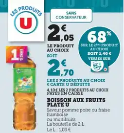 U Express U Boisson aux fruits plate offre