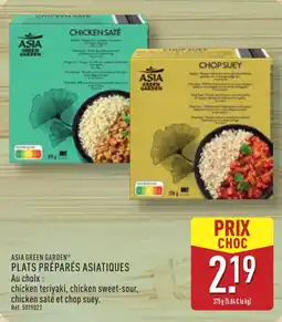 ALDI Asia green garden plats préparés asiatiques offre