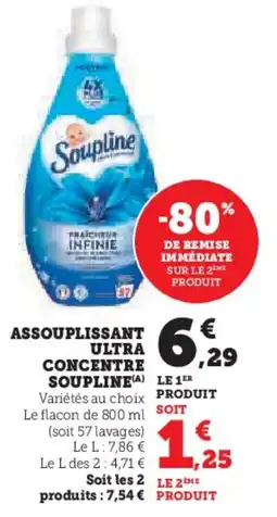 U Express SOUPLINE Assouplissant ultra concentre offre