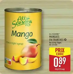 ALDI All seasonsⓡ mangues en tranches offre