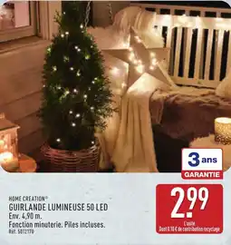 ALDI Home creation guirlande lumineuse 50 led offre