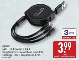 ALDI Maginon câble de charge 3-en-1 offre