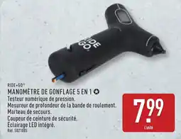 ALDI Ride+go manomètre de gonflage 5 en 1 offre