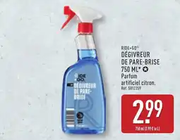 ALDI Ride+go dégivreur de pare-brise offre