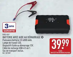 ALDI Ride+go batterie avec aide au démarrage offre