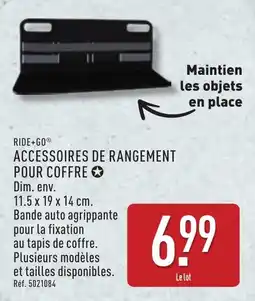 ALDI Ride+go accessoires de rangement pour coffre offre