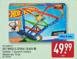 ALDI Hot wheels spiral crash offre