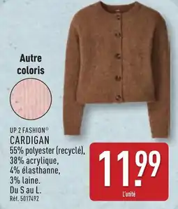 ALDI Up 2 fashion cardigan offre