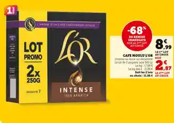 U Express L'OR Cafe Moulu Intense offre