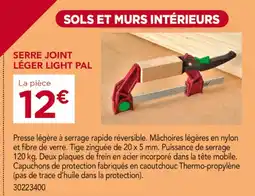 Gedimat Serre joint léger Light Pal offre
