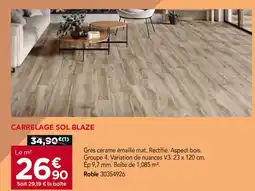 Gedimat Carrelage Sol Blaze offre
