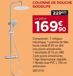 Gedimat GOODLIFE Colonne de douche offre
