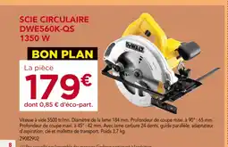 Gedimat DEWALT Scie Circulaire DWE560K-QS 1350 W offre