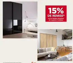 Gedimat COULIDOOR 15% de remise sur les façades aluminium de la gamme Coulidoor offre