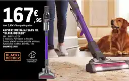 E.Leclerc Black & decker - aspirateur balai sans fil offre