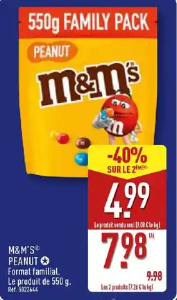ALDI M&m's peanut offre