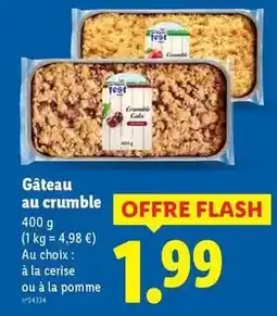 Lidl Alpen fest style - gâteau au crumble offre