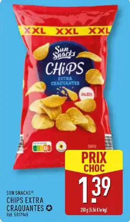 ALDI Sun snacks chips extra craquantes offre