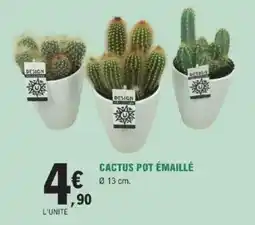 E.Leclerc Brico Cactus pot émaillé offre