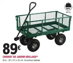 E.Leclerc Brico Chariot de jardin grillage offre