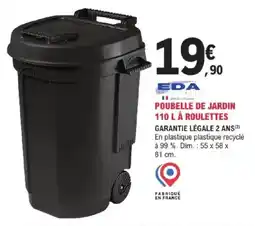 E.Leclerc Brico Poubelle de jardin à roulettes offre