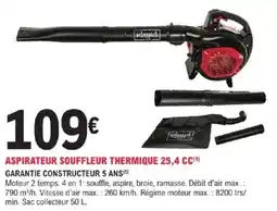 E.Leclerc Brico Aspirateur souffleur thermique 25,4 cc offre