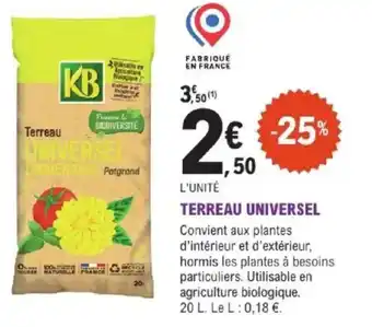 Terreau universel