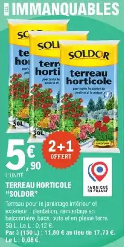 E.Leclerc Brico Terreau horticole soldor offre