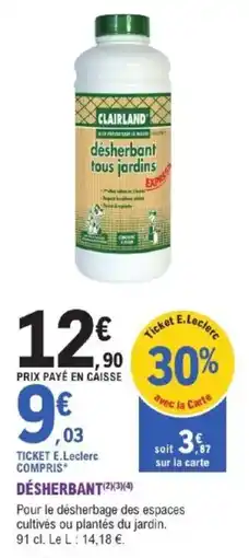 E.Leclerc Brico Désherbant offre