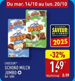 ALDI Choceur Schoko Milch Jumbo offre