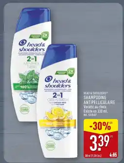 ALDI Head & Shoulders Shampooing Antipelliculaire Menthol Fresh offre