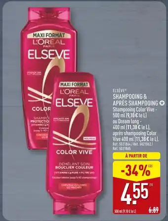 ALDI L'Oréal Paris Elseve Shampooing Color Vive offre