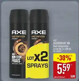 ALDI AXE Déodorant Dark Temptation offre
